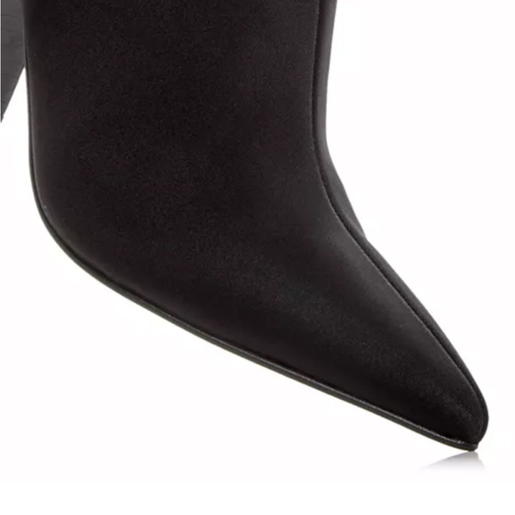 Jeffrey Campbell Black Heeled Boots with Pointed Toe - Picture 3 of 9